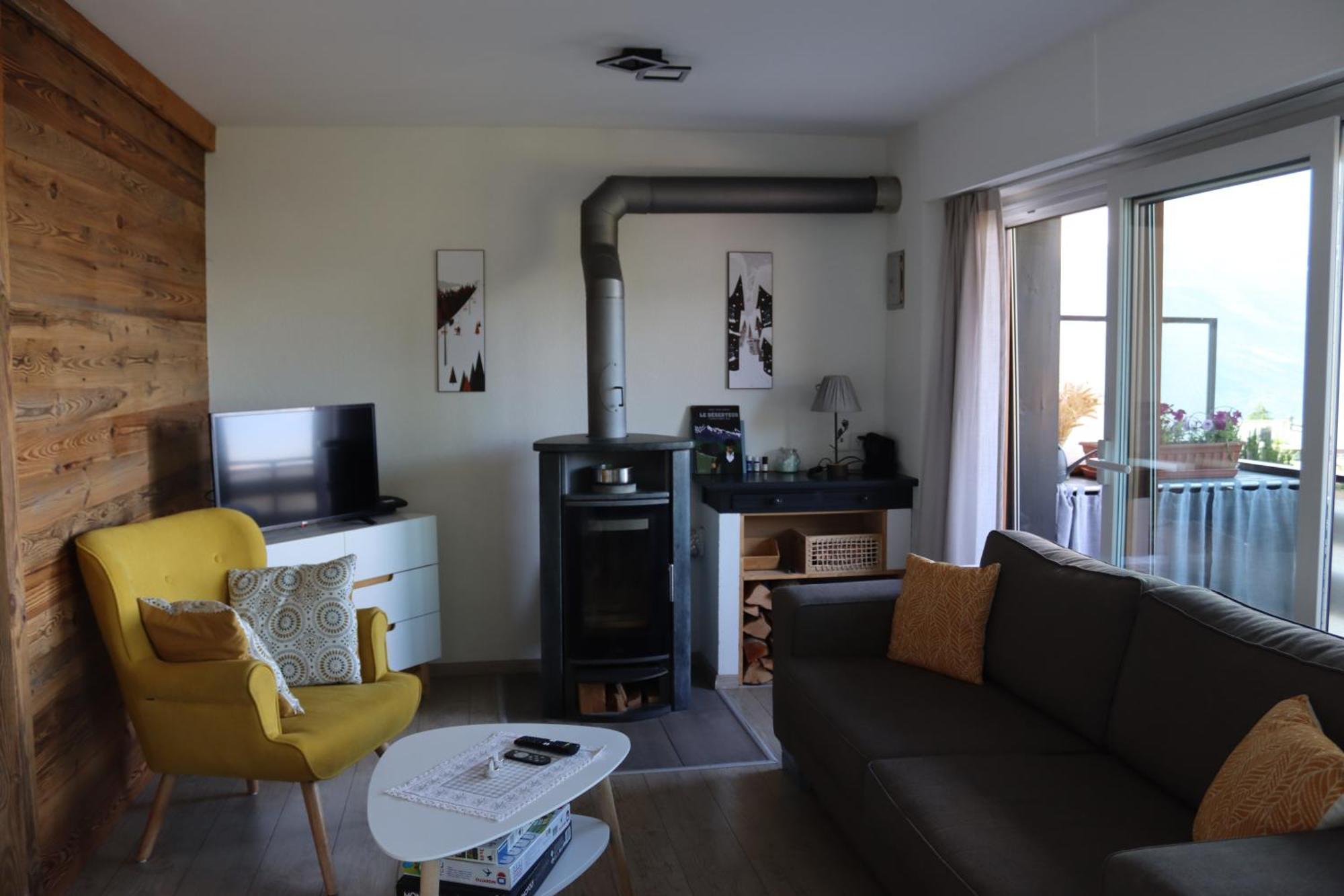 Comme Sur Un Nuage, Appartement Pour 4 Personnes Nendaz Exterior foto